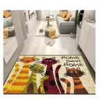 Cat's Sweet Home Pattern Mat Welcome Floor Decor Carpet Non-slip Easy To Clean Area Rug Living Room Household Washable Doormats