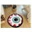 Bursting Eyeball Handmade Tufted Rug Doormat Fluffy Tufted Soft Area Rug Circular Thickened Antislip Carpet Living Room Bedroom