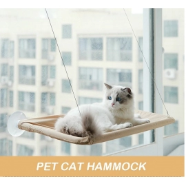 Pet Cat Hammock Aerial Hanging Cat Bed Cats Bed House Kitten Climbing Frame Sunny Window Seat Nest Bearing 20kg Pet Accessories