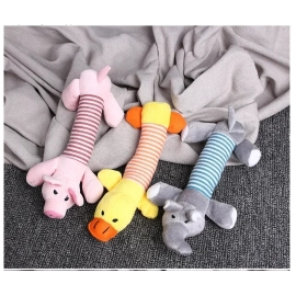 New Hot Pet Dog Toy Squeak Plush Toys For Dogs Supplies Fit for All Puppy Pet Sound Funny Durable Chew Molar Cute Pets Supplies
