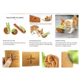 Pet Sniff Toy Squeaky Dog Decryption Interactive Toy For Foraging Instinct Training, Soft Puppy Toy Teething Educational Dog Toy